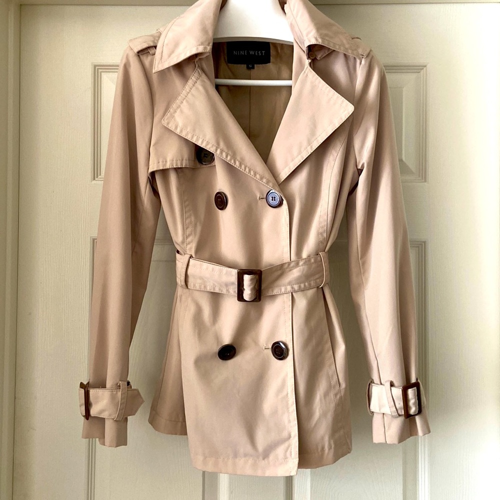 Nine West double-breasted trench coat